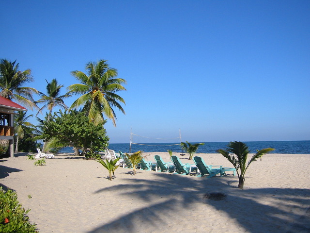 Our beach in Placencia