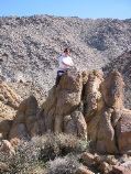 Amy on a Big Rock